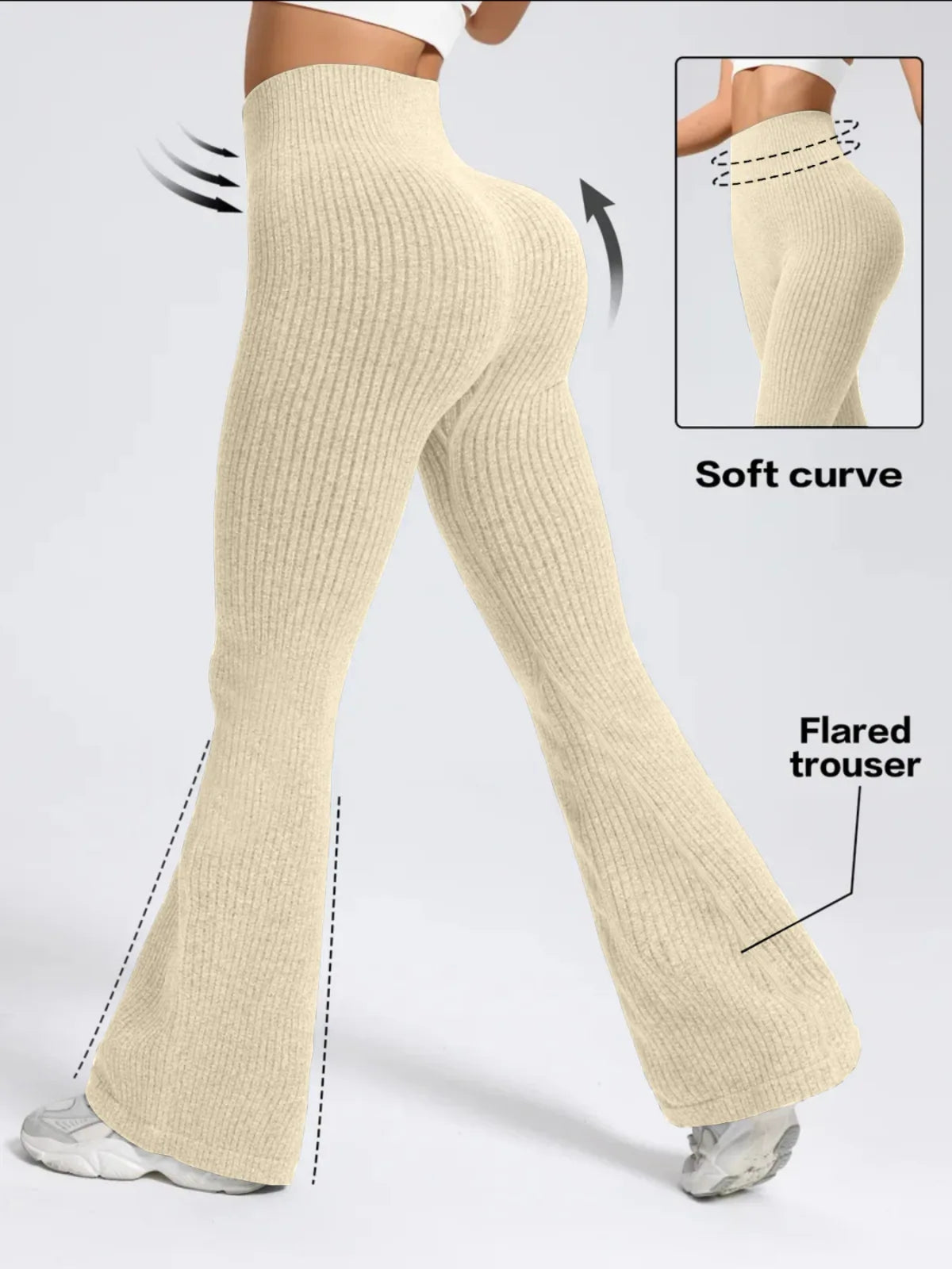 Light-Legs High-Waist Flare Pants